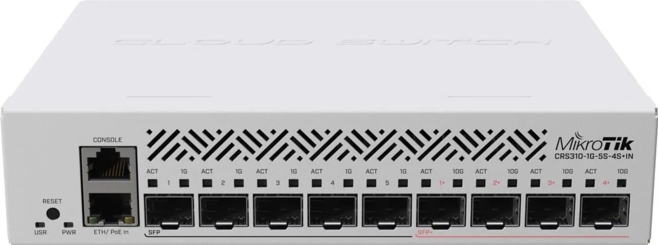Mikrotik CRS310-1G-5S-4S+IN switch L3 Gigabit Ethernet (10/100/1000) con …