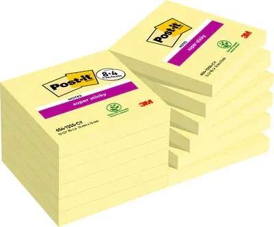 Value pack 8+4 Post-it®Canary Super Sticky 654 giallo …