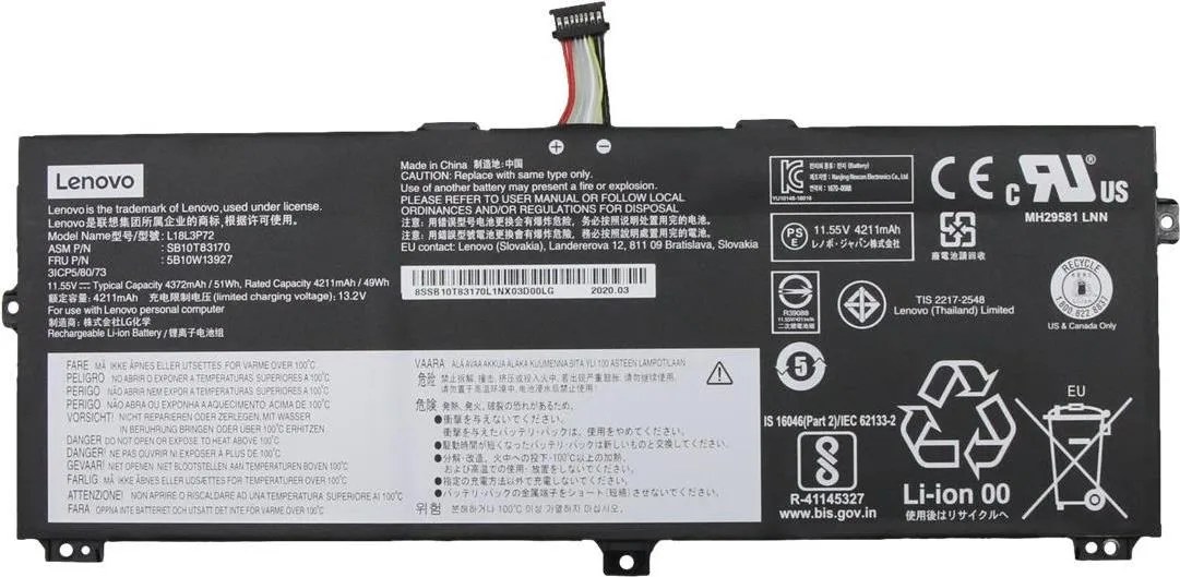 Lenovo - Laptop-Batterie - Lithium-Ionen - 3 Zellen …