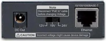 PLANET POE-172S divisore di rete Nero Supporto Power …