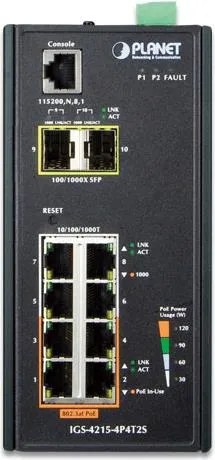 PLANET IGS-4215-4P4T2S switch di rete Gestito L2/L4 Gigabit …