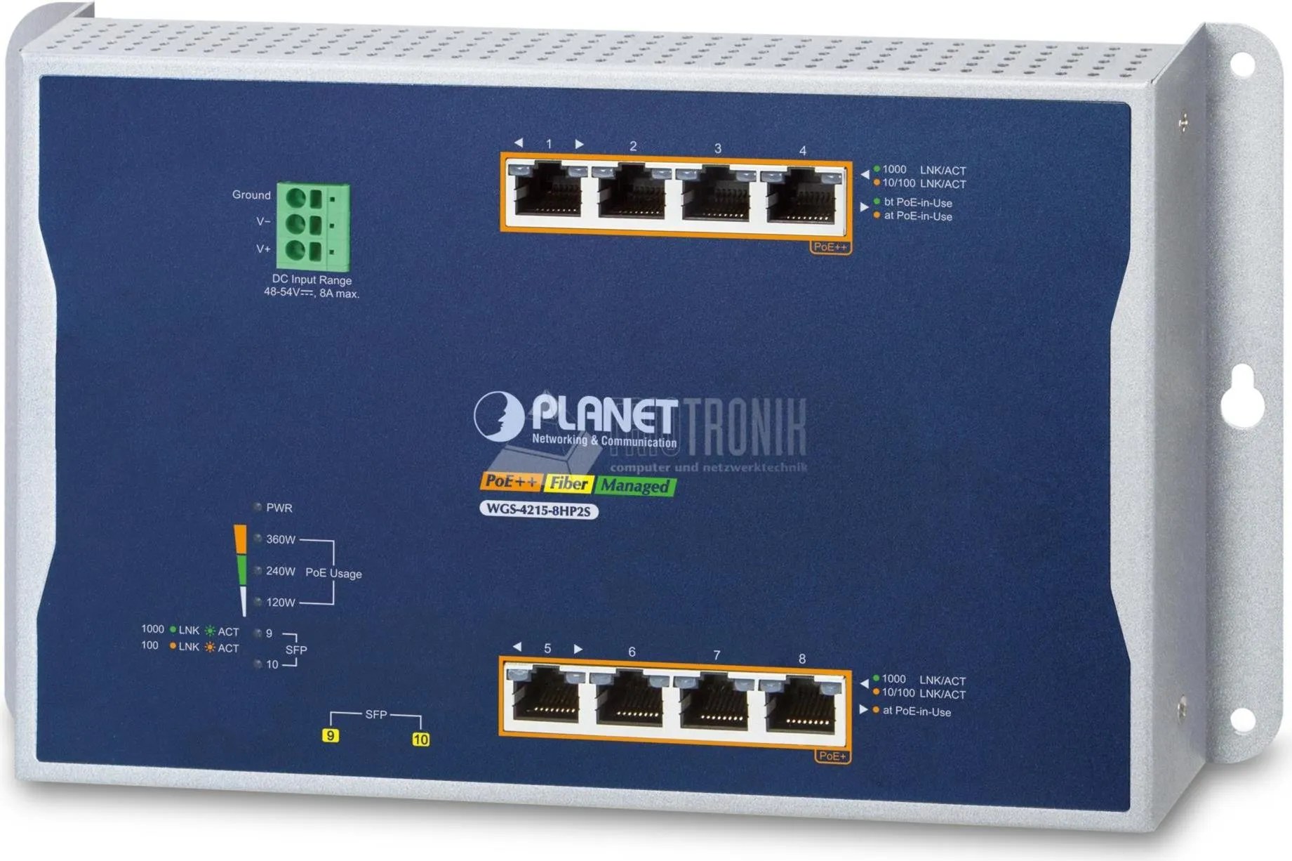 PLANET IP30, IPv6/IPv4, 4-Port Gestito L2/L2+ Gigabit Ethernet …