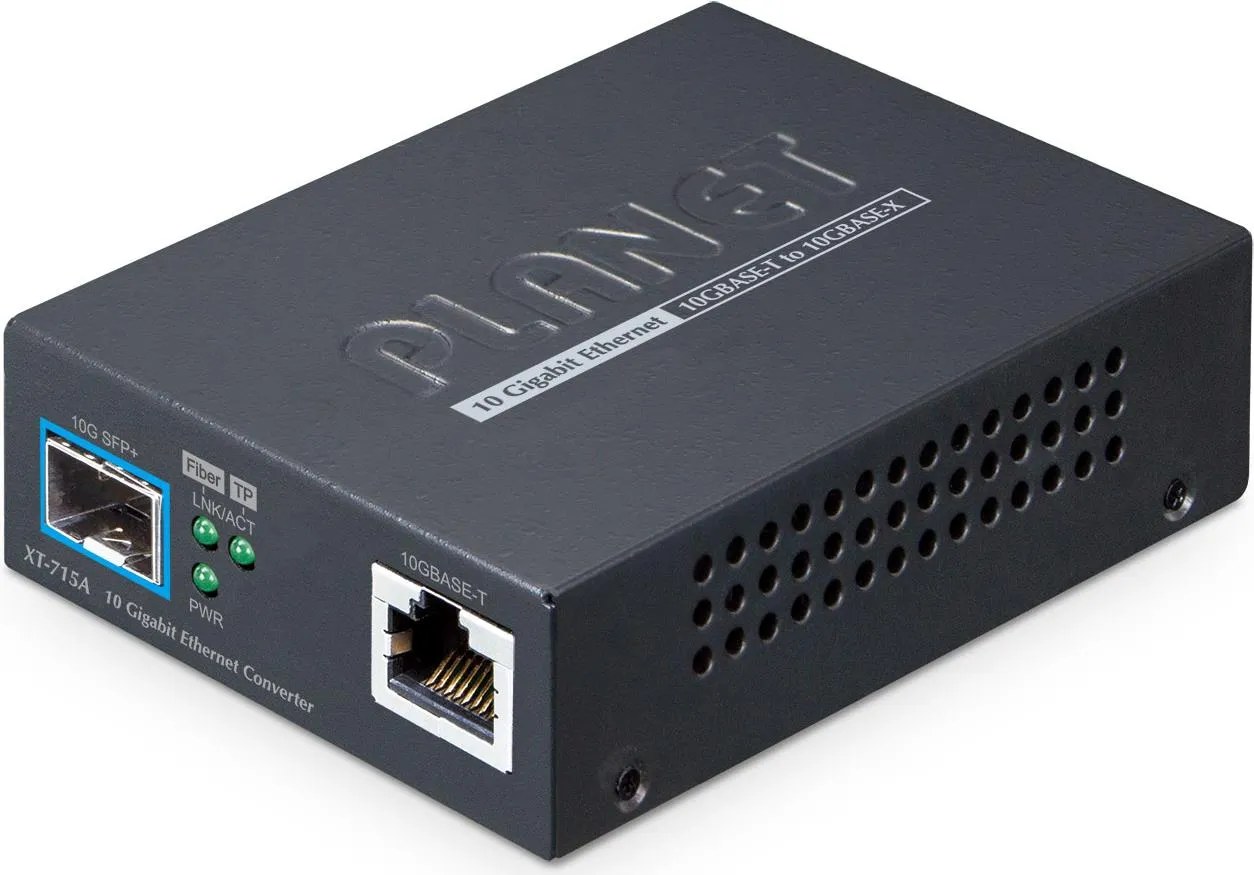 PLANET 10GBASE-T to 10GBASE-X SFP+ Media Converter Copper …
