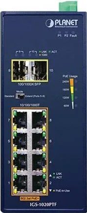 PLANET IP30 Ind 8-P 10/100/1000T Non gestito Gigabit …