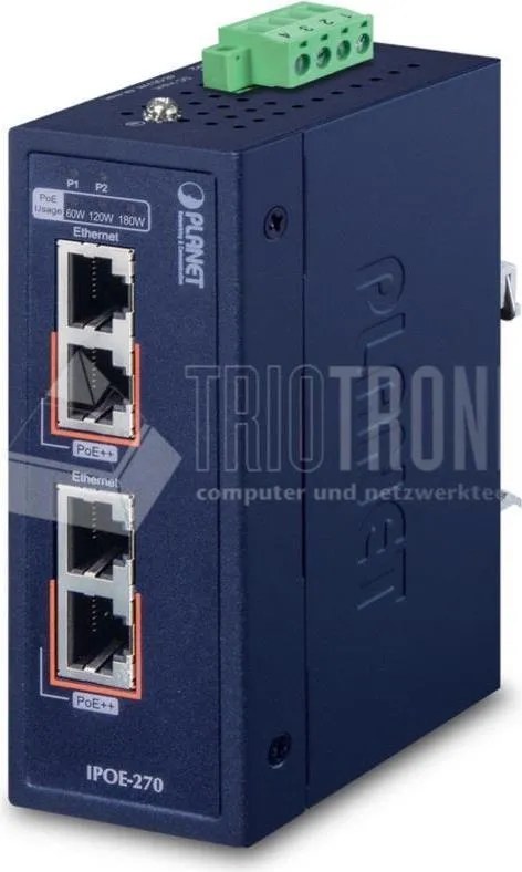 PLANET IPOE-270 switch di rete Supporto Power over …