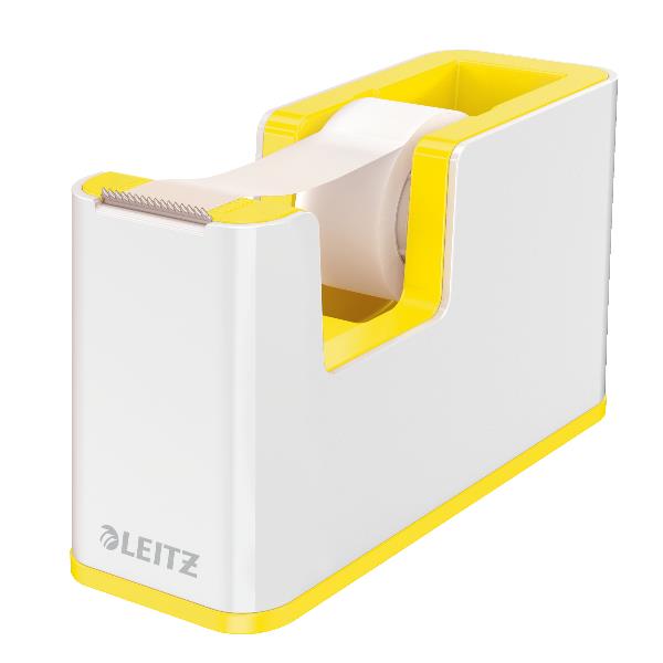 LEITZ Tischabroller WOW Duo Colour, bestÃ¼ckt, gelb mit …