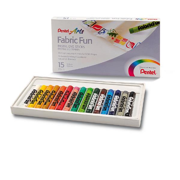 Pastelli per tessuto Fabric Fun - 15 colori …
