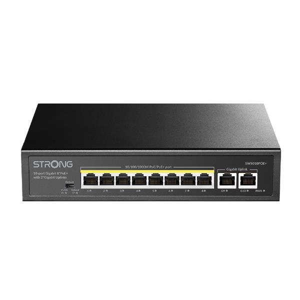 STRONG SW8010POEP SWITCH NON GESTITO 10 PORTE 8 …