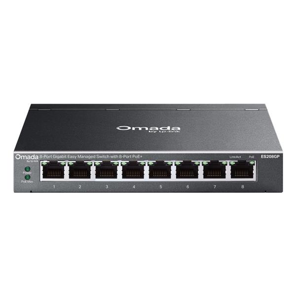 SWITCH 8P LAN GIGABIT POE+ TP-LINK ES208GP EASY …