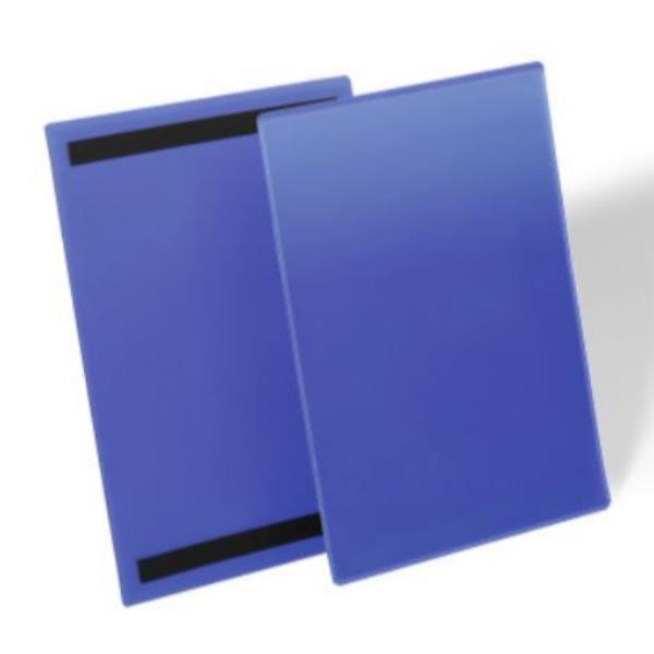 Buste identificative magnetiche - A4 verticale - blu …