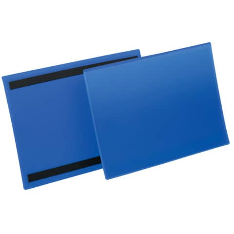 Buste identificative magnetiche - A4 orizzontale - blu …
