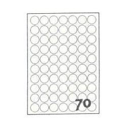 Etichette adesive tonde LP4F - in carta - …