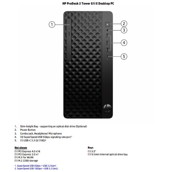 HP PC MT ProDesk 2 G1i E i5-14400 …