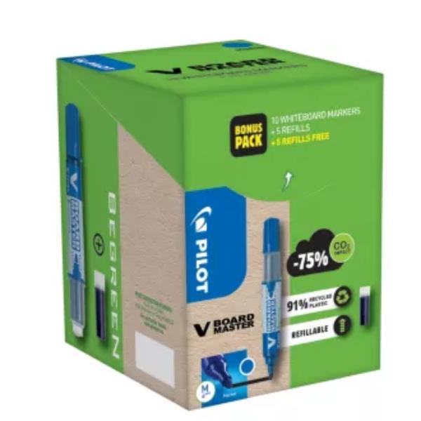 PILOT GREENPACK PENNARELLO RICARICABILE PER LAVAGNE VBOARD PUNTA …