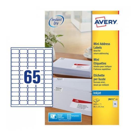 Etichette adesive J8651 - in carta - angoli …