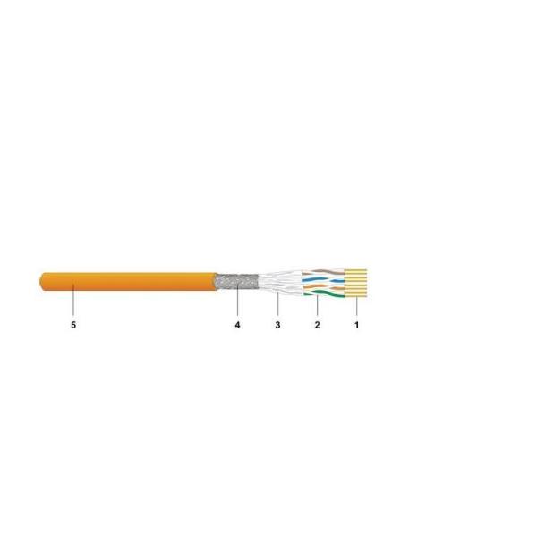 DATWYLER CAVO S/FTP CAT.6A DCA ARANCIO 1000M