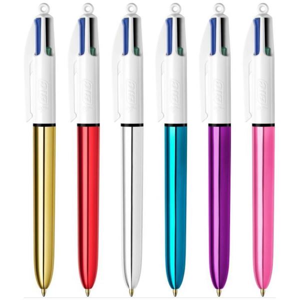 Penna sfera scatto multifunzione 4 Colours Shine - …