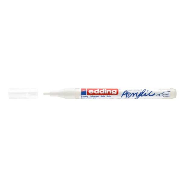 Edding CF10 MARCATORE ACRILICO BIANCO PUNTA FINE