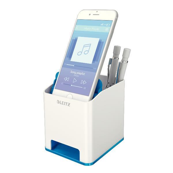 Portapenne con amplificatore WOW - 9x10x10 cm - …