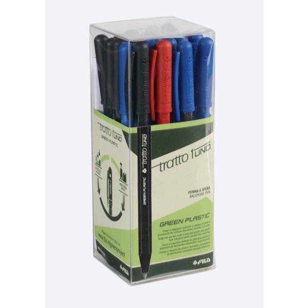 Penna sfera Tratto Uno Green - punta media …