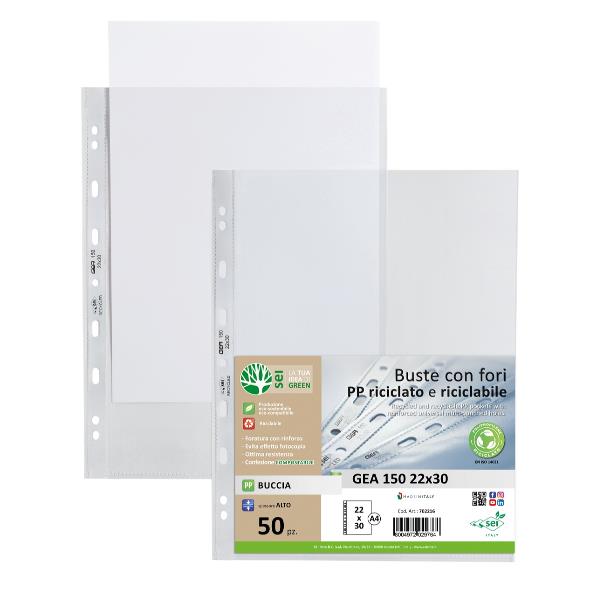 Buste forate Gea 150 - PP riciclato - …