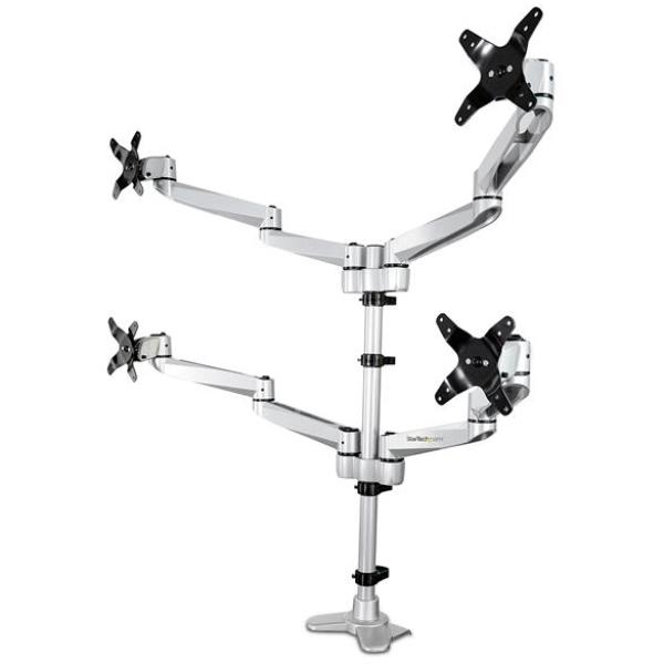 StarTech.com Supporto per 4 monitor - Completamente articolabile …