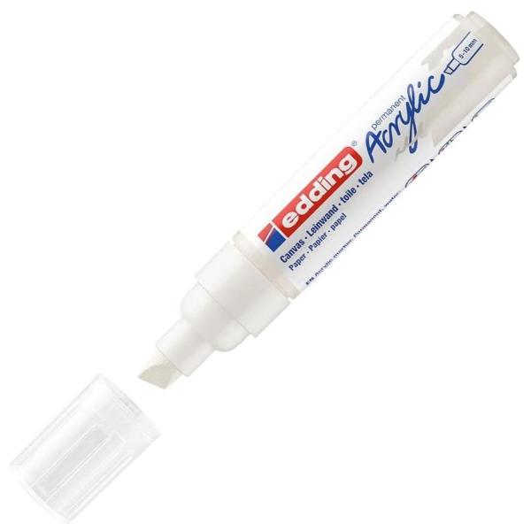 Edding E-5000922, Bianco, Punta smussata, Bianco, 5 mm, …