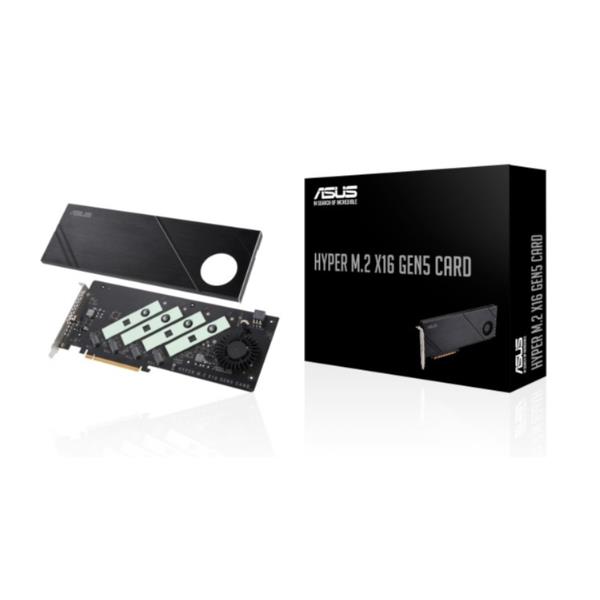 ASUS Hyper M.2 x16 Gen5 Card, PCIe, M.2, …