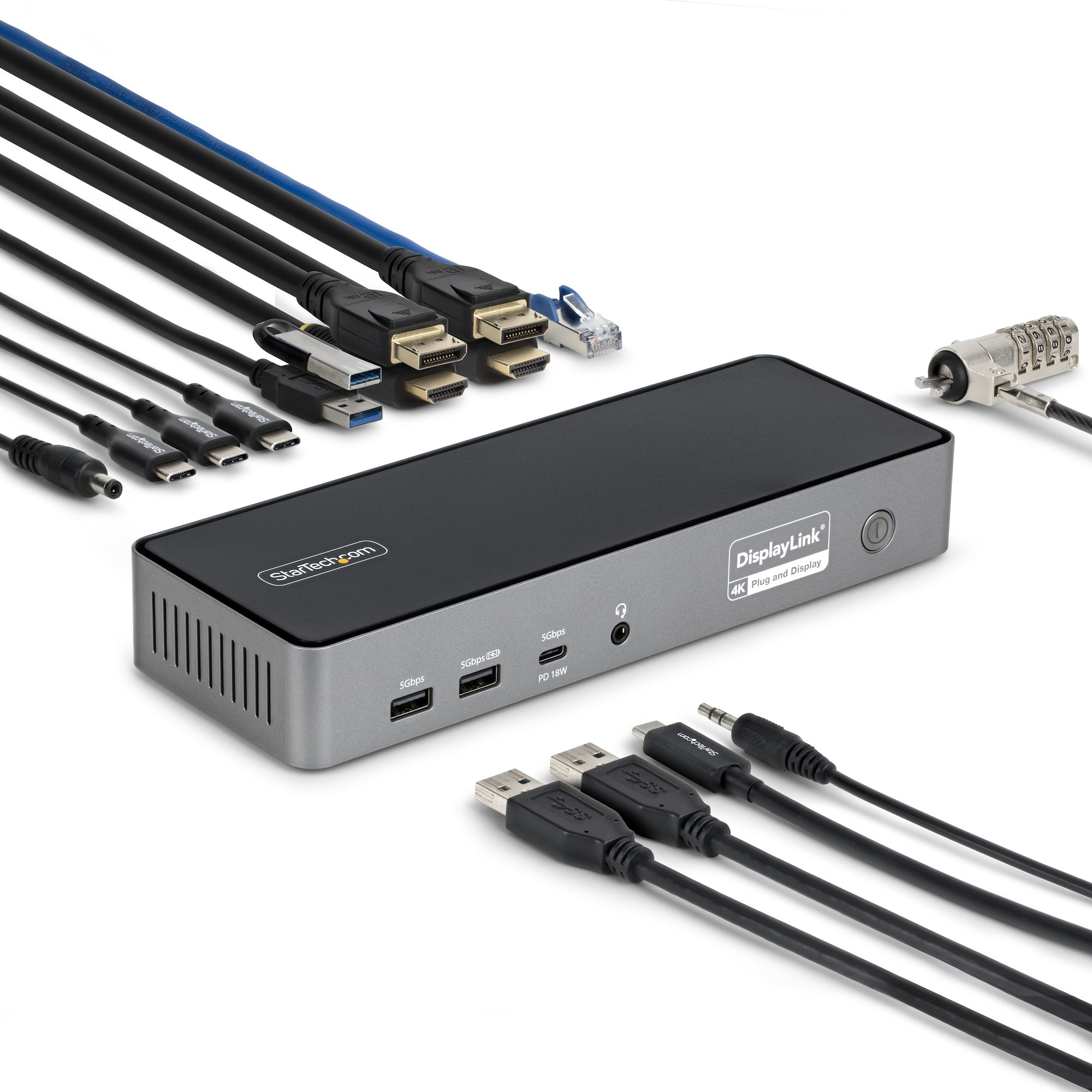 StarTech.com Adattatore Multiporta USB-C per Tre Monitor, Docking …