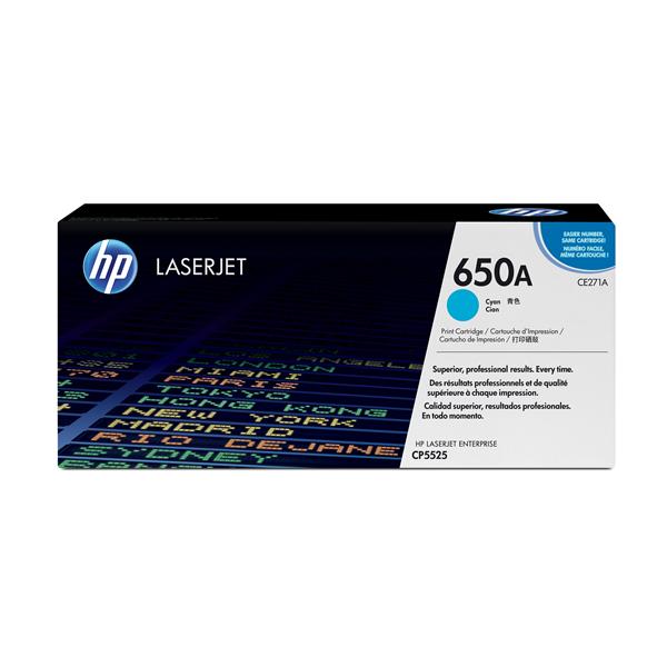 Hp - Toner originale - 650A - Ciano …
