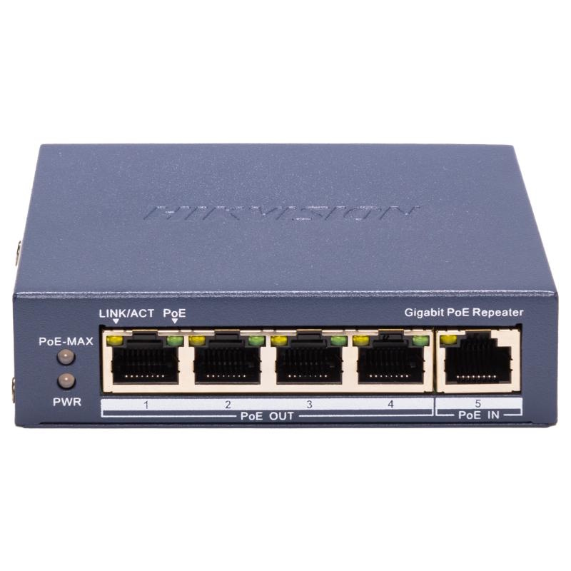 SWITCH HIKVISION GIGABIT POE REPEATER 4 x GIGABIT …
