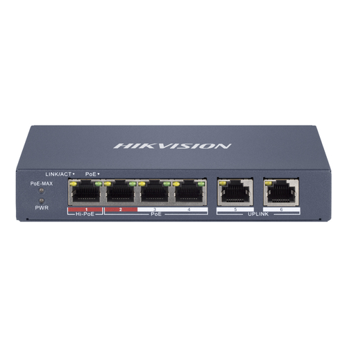 SWITCH HIKVISION SMART MANAGED HI-POE 10/100 L2, 4 …
