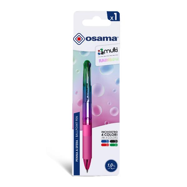 OSAMA 4MULTI NEON PENNA A SFERA A SCATTO …
