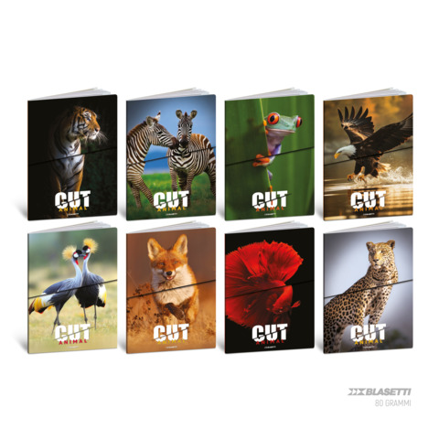 Maxiquaderno Animal Cut - A4 - rigo di …