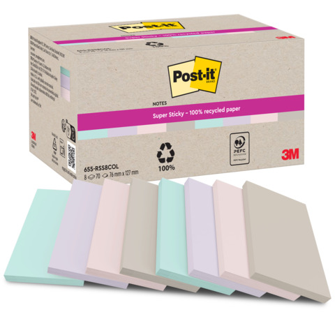 Blocco foglietti Post-it SuperSticky - 622R-SS8COL - 75 …