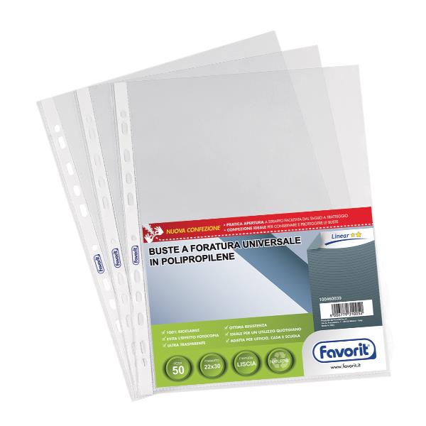 Buste forate Special PP - Linear - liscio …