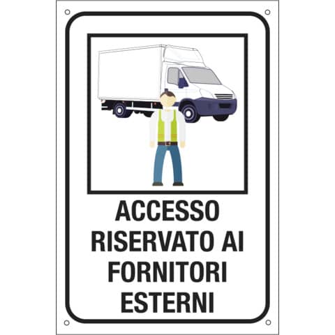 Etichetta - ''Accesso riservato ai fornitori esterni'' - …