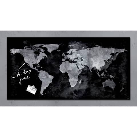 Lavagna magnetica in vetro artverum - 46x91 cm …