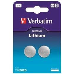 Verbatim - Blister 2 MicroPile a pastiglia CR2025 …