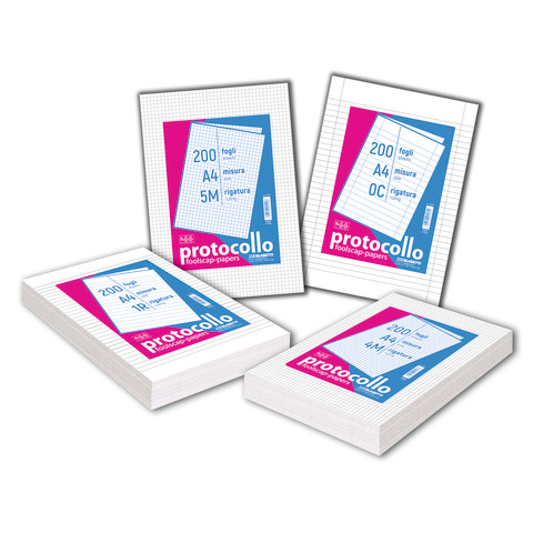 Risma 2x200 fogli protocollo 60gr 2 colonne art.1284 …