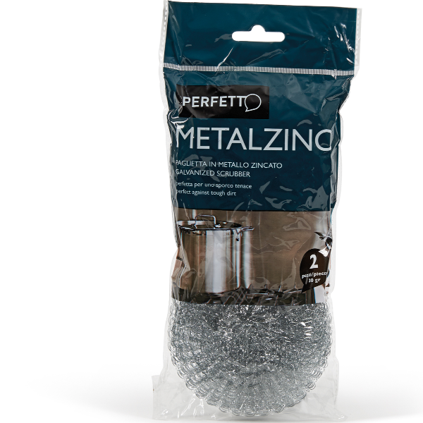 Perfetto METALZINC - Spugnetta per piatti - metallo …