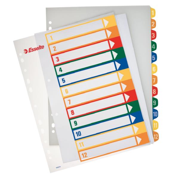 Esselte - Divisorio - 12 parti - prestampato: …