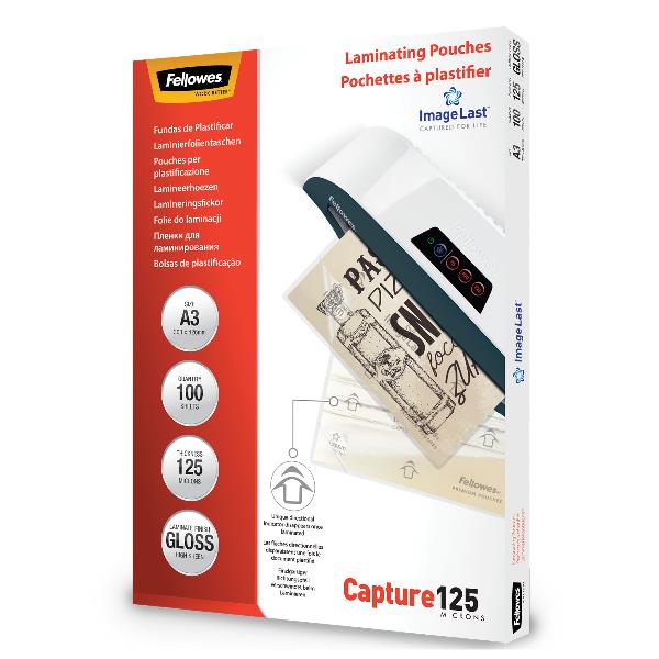 Fellowes Laminating Pouches Capture 125 micron - 125 …