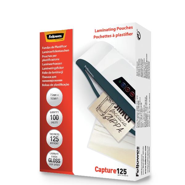 Fellowes Laminating Pouches Capture 125 micron - 75 …