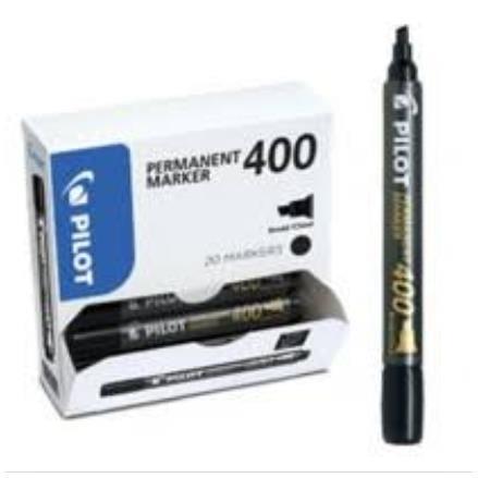 Pilot 400 - Marcatore - permanente - nero …