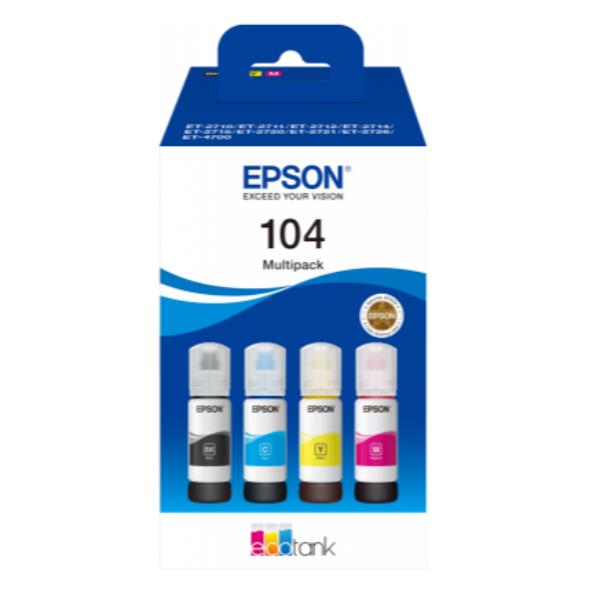 Epson EcoTank 104 - Confezione da 4 - …