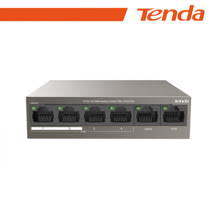 Tenda TEF1106P-4-63W - Switch - unmanaged - 4 …