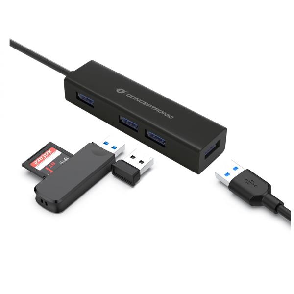 Conceptronic HUBBIES06B - Hub - 4 x SuperSpeed …