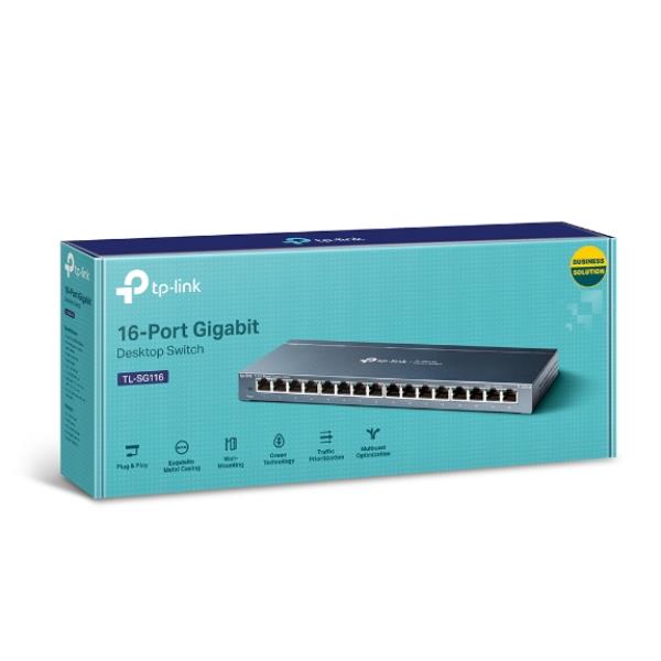 TP-Link TL-SG116 - Switch - 16 x 10/100/1000 …