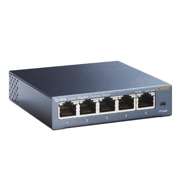 TP-Link TL-SG105 5-Port Metal Gigabit Switch - Switch …